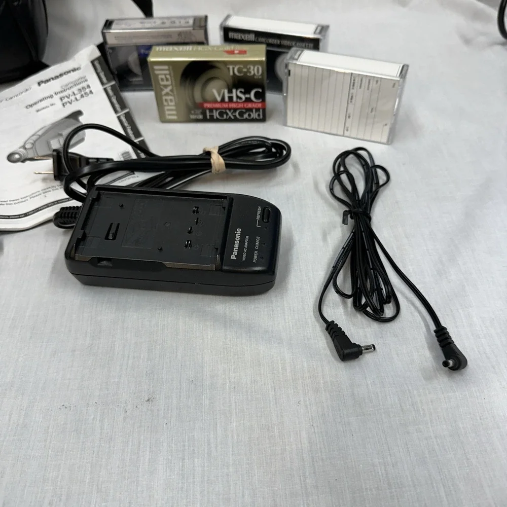 Panasonic PV-L354D VHS-C Camcorder silver EXCELLENT condition (tested) Needs Bat